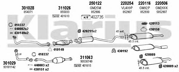 390498E Exhaust system 390498E: Buy near me in Poland at 2407.PL - Good price!