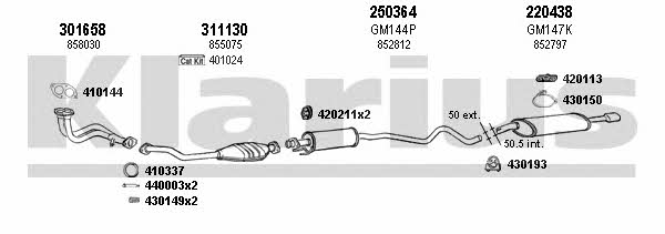  390531E Exhaust system 390531E: Buy near me in Poland at 2407.PL - Good price!