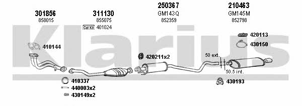  390533E Exhaust system 390533E: Buy near me in Poland at 2407.PL - Good price!