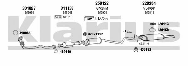Klarius 390536E Exhaust system 390536E: Buy near me at 2407.PL in Poland at an Affordable price!