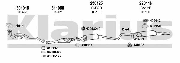 Klarius 390553E Układ wydechowy 390553E: Dobra cena w Polsce na 2407.PL - Kup Teraz!