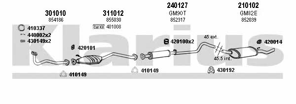  390565E Exhaust system 390565E: Buy near me in Poland at 2407.PL - Good price!