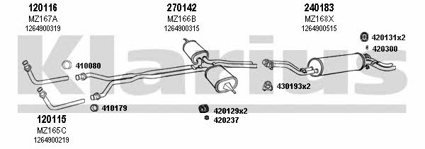  600525E Exhaust system 600525E: Buy near me in Poland at 2407.PL - Good price!