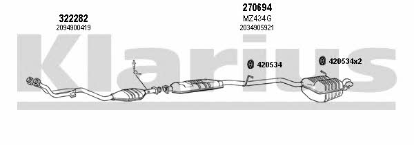Klarius 600527E Exhaust system 600527E: Buy near me at 2407.PL in Poland at an Affordable price!