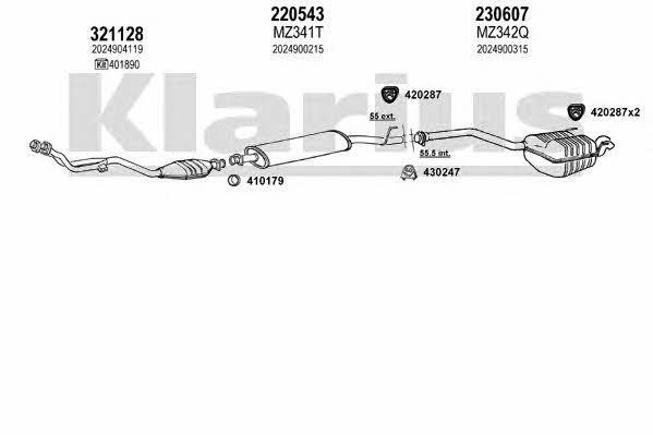  600529E Układ wydechowy 600529E: Dobra cena w Polsce na 2407.PL - Kup Teraz!