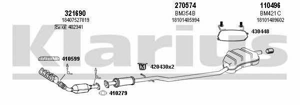 Klarius 620002E Exhaust system 620002E: Buy near me in Poland at 2407.PL - Good price!