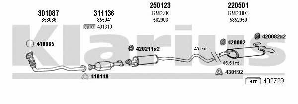  390891E Exhaust system 390891E: Buy near me in Poland at 2407.PL - Good price!
