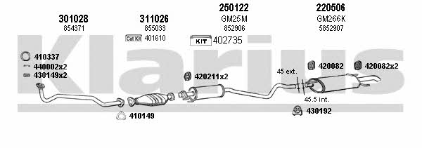  390899E Exhaust system 390899E: Buy near me in Poland at 2407.PL - Good price!