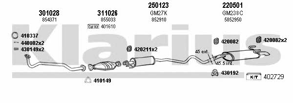  390900E Exhaust system 390900E: Buy near me in Poland at 2407.PL - Good price!