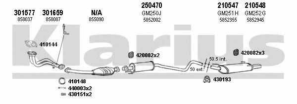  390981E Układ wydechowy 390981E: Dobra cena w Polsce na 2407.PL - Kup Teraz!