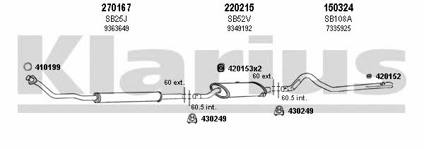  750133E Exhaust system 750133E: Buy near me in Poland at 2407.PL - Good price!
