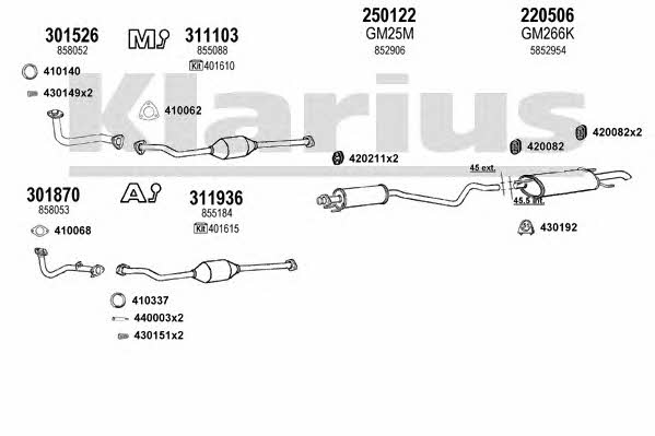 391126E Exhaust system 391126E: Buy near me in Poland at 2407.PL - Good price!