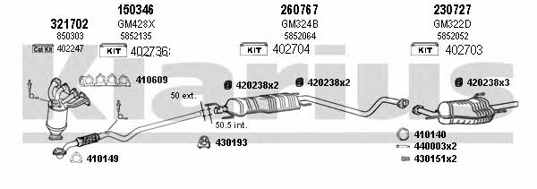 391224E Exhaust system 391224E: Buy near me in Poland at 2407.PL - Good price!