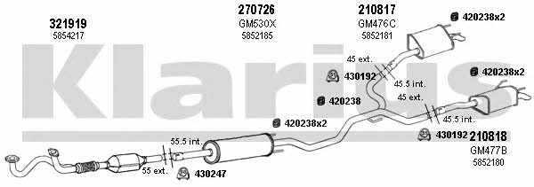  391280E Exhaust system 391280E: Buy near me in Poland at 2407.PL - Good price!