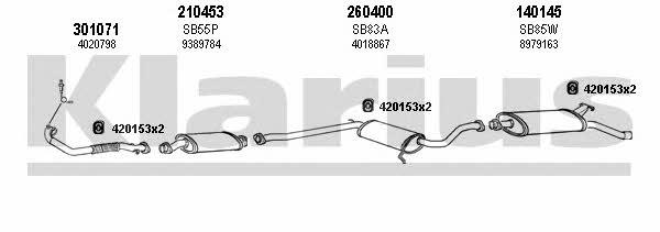 Klarius 750154E Abgasanlage 750154E: Kaufen Sie zu einem guten Preis in Polen bei 2407.PL!