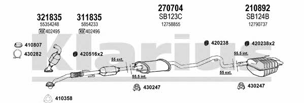  750196E Exhaust system 750196E: Buy near me in Poland at 2407.PL - Good price!