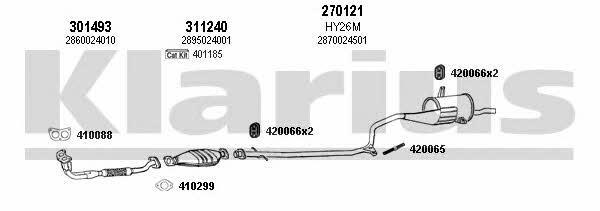  450016E Exhaust system 450016E: Buy near me in Poland at 2407.PL - Good price!