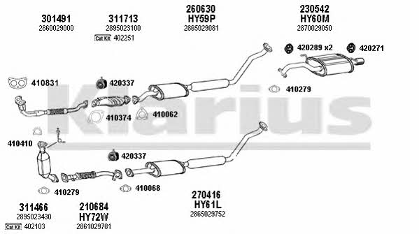  450032E Exhaust system 450032E: Buy near me in Poland at 2407.PL - Good price!