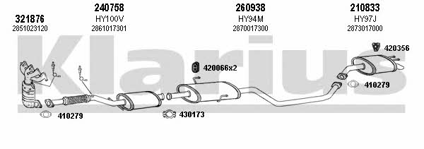  450061E Exhaust system 450061E: Buy near me in Poland at 2407.PL - Good price!