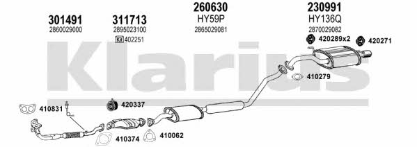  450067E Exhaust system 450067E: Buy near me in Poland at 2407.PL - Good price!
