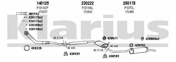 Klarius 630211E Abgasanlage 630211E: Kaufen Sie zu einem guten Preis in Polen bei 2407.PL!