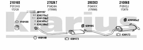 Klarius 630315E Abgasanlage 630315E: Kaufen Sie zu einem guten Preis in Polen bei 2407.PL!