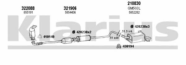  391326E Exhaust system 391326E: Buy near me in Poland at 2407.PL - Good price!