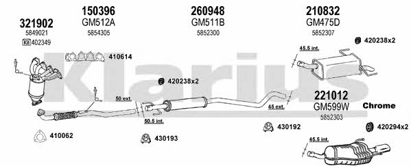  391337E Exhaust system 391337E: Buy near me in Poland at 2407.PL - Good price!