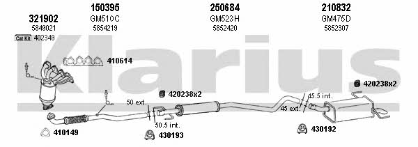  391338E Exhaust system 391338E: Buy near me in Poland at 2407.PL - Good price!