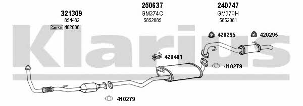  391410E Exhaust system 391410E: Buy near me in Poland at 2407.PL - Good price!