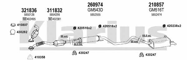  391414E Exhaust system 391414E: Buy near me in Poland at 2407.PL - Good price!