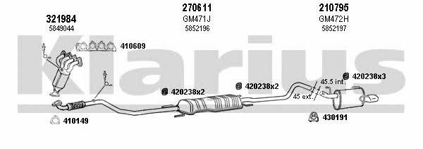 Klarius 391436E Система випуску відпрацьованих газів 391436E: Купити у Польщі - Добра ціна на 2407.PL!