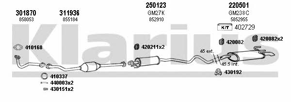  391453E Exhaust system 391453E: Buy near me in Poland at 2407.PL - Good price!
