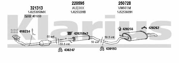 Klarius 780116E Exhaust system 780116E: Buy near me in Poland at 2407.PL - Good price!