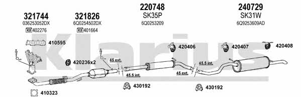 Klarius 780118E Система випуску відпрацьованих газів 780118E: Приваблива ціна - Купити у Польщі на 2407.PL!