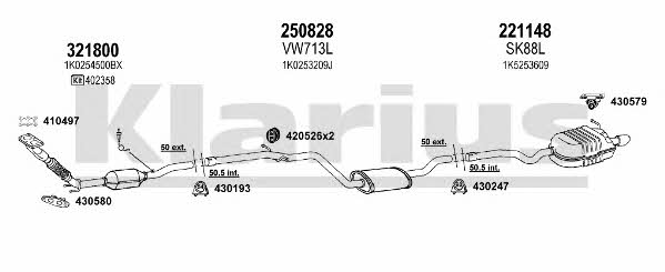 Klarius 780177E Abgasanlage 780177E: Kaufen Sie zu einem guten Preis in Polen bei 2407.PL!