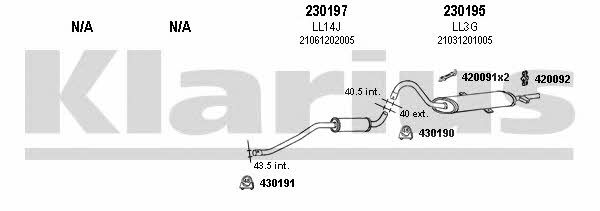  490010E Exhaust system 490010E: Buy near me in Poland at 2407.PL - Good price!