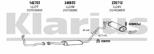  490034E Exhaust system 490034E: Buy near me in Poland at 2407.PL - Good price!