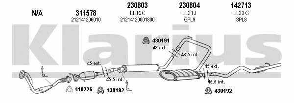  490043E Exhaust system 490043E: Buy near me in Poland at 2407.PL - Good price!