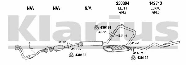  490048E Exhaust system 490048E: Buy near me in Poland at 2407.PL - Good price!