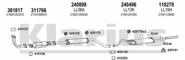  490049E Система випуску відпрацьованих газів 490049E: Приваблива ціна - Купити у Польщі на 2407.PL!