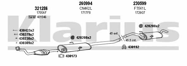  630593E Abgasanlage 630593E: Kaufen Sie zu einem guten Preis in Polen bei 2407.PL!