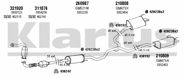  391471E Exhaust system 391471E: Buy near me in Poland at 2407.PL - Good price!