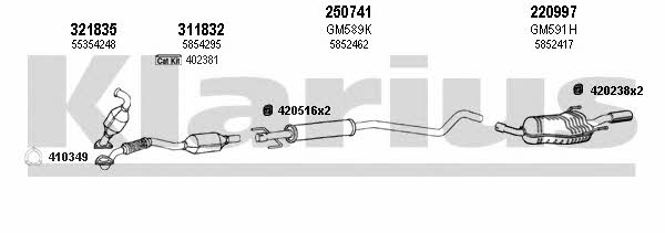  391581E Exhaust system 391581E: Buy near me in Poland at 2407.PL - Good price!