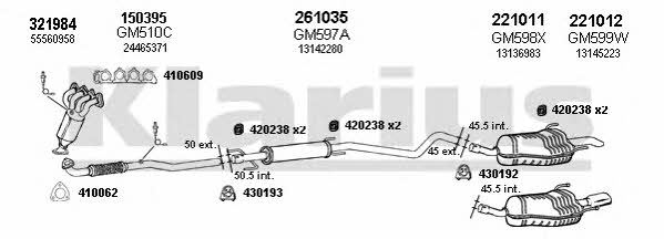  391614E Exhaust system 391614E: Buy near me in Poland at 2407.PL - Good price!