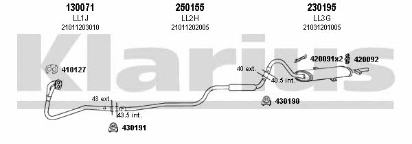  790034E Exhaust system 790034E: Buy near me in Poland at 2407.PL - Good price!