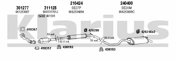 Klarius 790072E Система випуску відпрацьованих газів 790072E: Приваблива ціна - Купити у Польщі на 2407.PL!