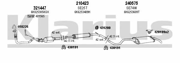  790086E Układ wydechowy 790086E: Dobra cena w Polsce na 2407.PL - Kup Teraz!