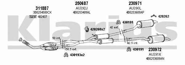 Klarius 940665E Exhaust system 940665E: Buy near me in Poland at 2407.PL - Good price!