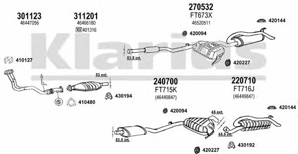 Klarius 510237E Abgasanlage 510237E: Kaufen Sie zu einem guten Preis in Polen bei 2407.PL!